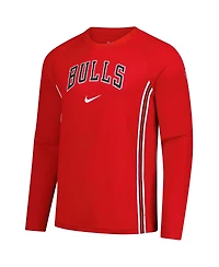 Nike Men's Red Chicago Bulls 2025/26 Authentic Pre-Game Legend Dri-fit Long Sleeve Shooting T-Shirt