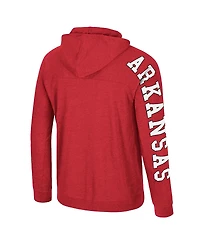Colosseum Men's Cardinal Arkansas Razorbacks Back Business Long Sleeve Raglan T-Shirt