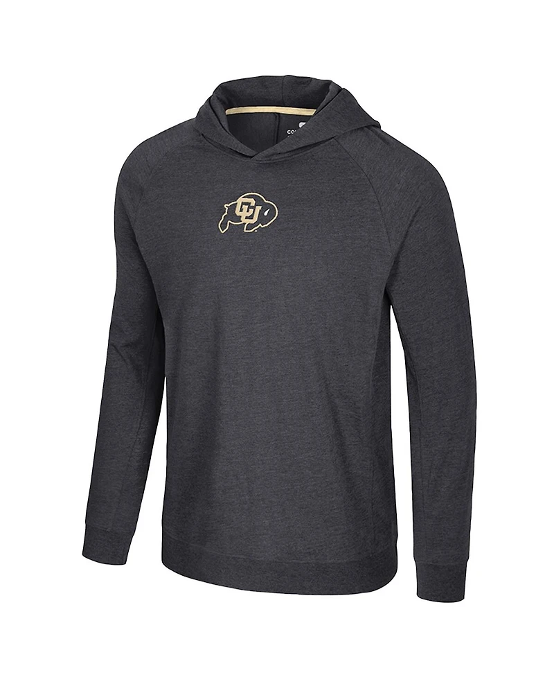Colosseum Men's Black Colorado Buffaloes Back in Business Long Sleeve Raglan T-Shirt