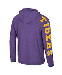 Colosseum Men's Purple Lsu Tigers Back Business Long Sleeve Raglan T-Shirt