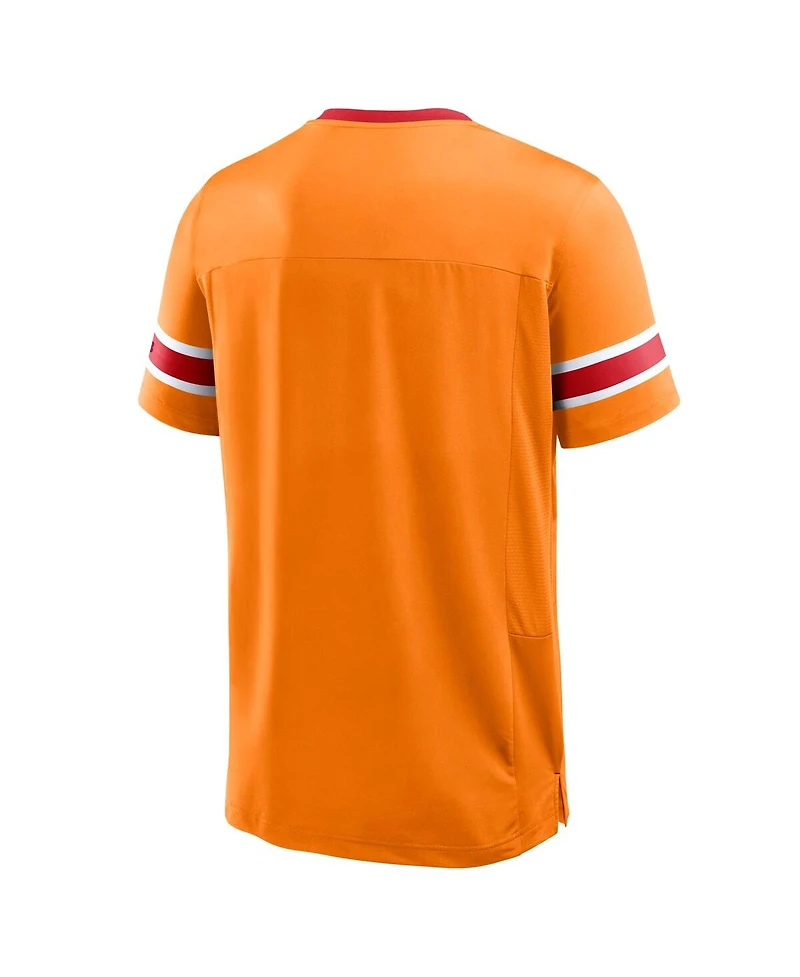 Fanatics Men's Orange Tampa Bay Buccaneers Hometown Premium Hashmark V-Neck T-Shirt