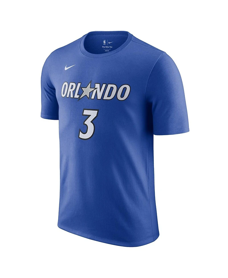 Nike Men's Desmond Bane Blue Orlando Magic Icon Edition Name Number T-Shirt