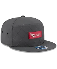 New Era Men's Charcoal Arizona Cardinals 2025 Sideline Cold Weather Split Panel 9FIFTY Snapback Hat