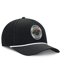 Fanatics Men's Black Minnesota Wild Authentic Pro Rink Adjustable Hat