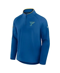 Fanatics Men's Blue St. Louis Blues Authentic Pro Rink Training Quarter-Zip Pullover Sweatshirt