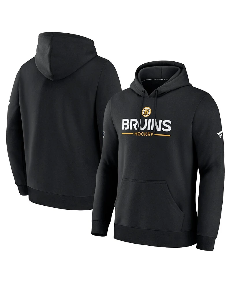 Fanatics Men's Black Boston Bruins Authentic Pro Primary Hoodie