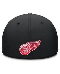 Fanatics Men's Black/White Detroit Red Wings Authentic Pro Rink Team Code Flex Hat