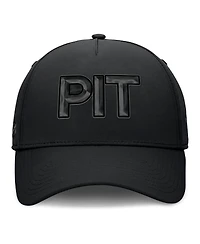 Fanatics Men's Black Pittsburgh Penguins Authentic Pro Road Team Code Flex Hat