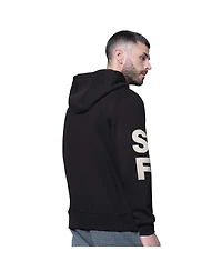 Starter Men's Black San Francisco 49ers Handoff Fleece Hoodie Sweatshirt