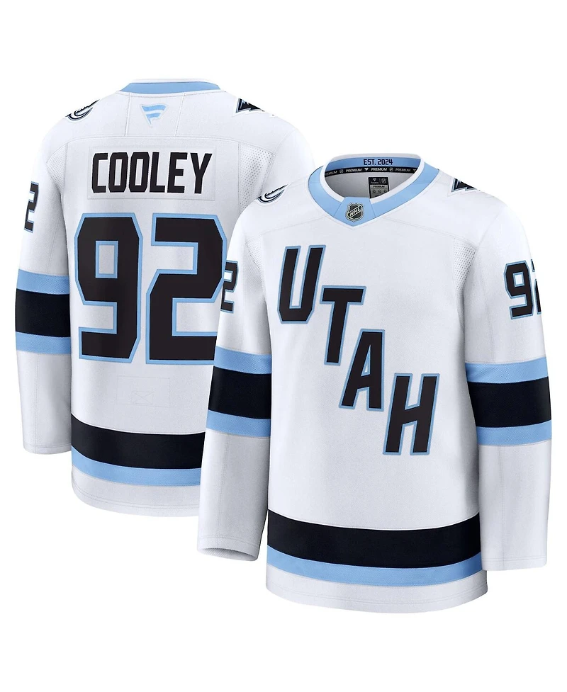 Fanatics Men's Logan Cooley White Utah Mammoth Away Premium Player Jersey
