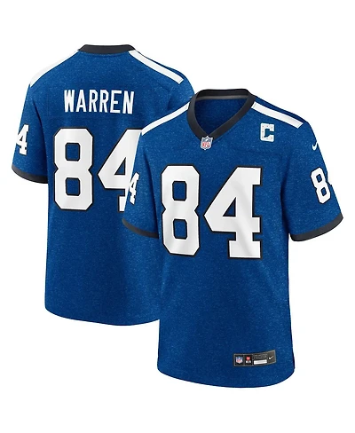 Nike Men's Tyler Warren Heather Royal Indianapolis Colts Alternate 2 Indiana Nights Game Jersey