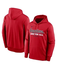 Nike Men's Red Cleveland Guardians 2025 Mlb Postseason Authentic Collection Therma Fleece Hoodie