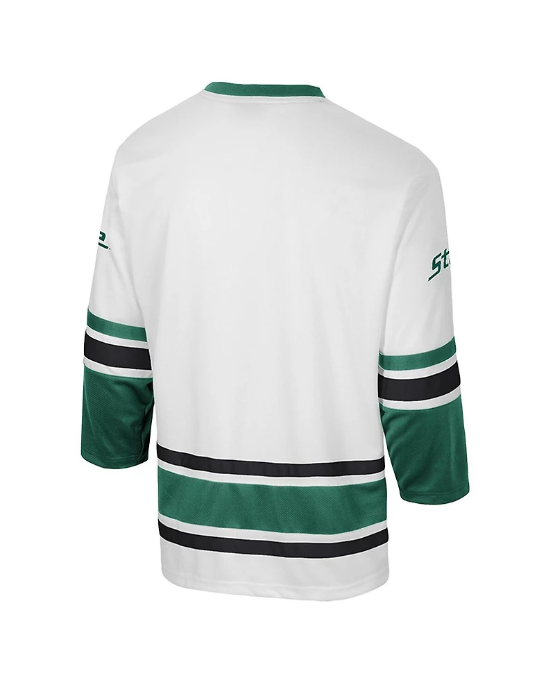 Colosseum Men's Cream Michigan State Spartans Puck Proud Fashion Hockey Jersey