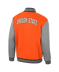 Colosseum Men's Orange Oregon State Beavers Ambi-Turner Full-Zip Varsity Jacket