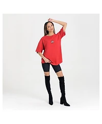 Gameday Couture Women's Scarlet Ohio State Buckeyes Oversized Back at Ya T-Shirt