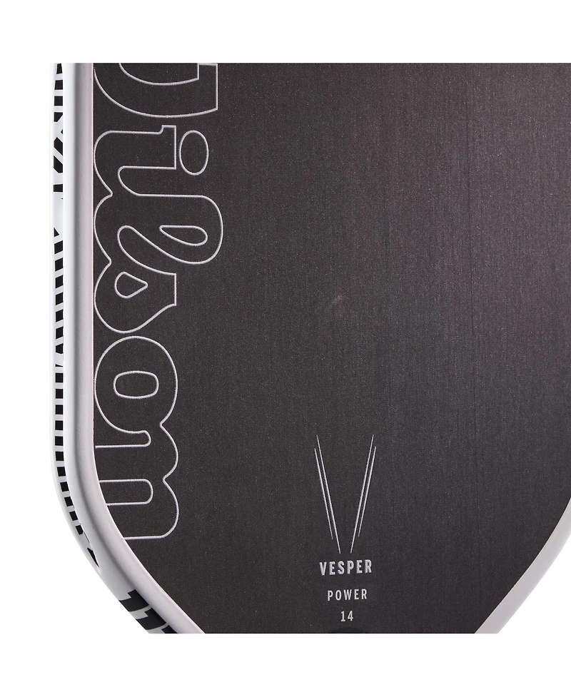 Wilson Vesper Power 14 Pickleball Paddle - White/Black / 4 1/8 / 8.1 Oz