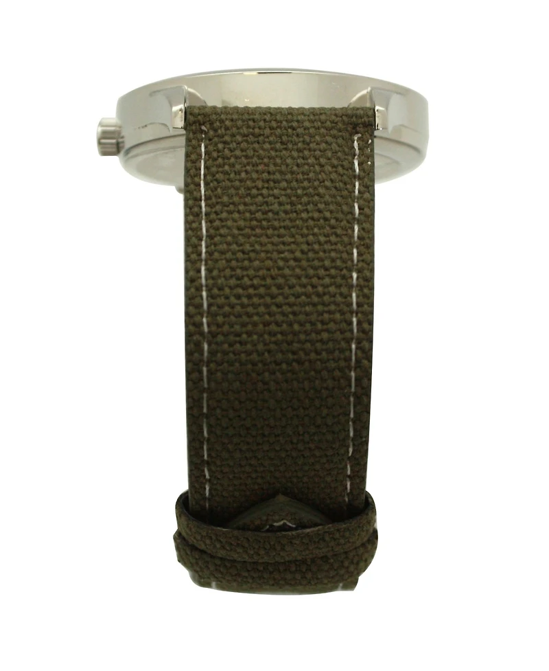 Olivia Pratt Olive Denim Band Big Face and Numbers Men Watch