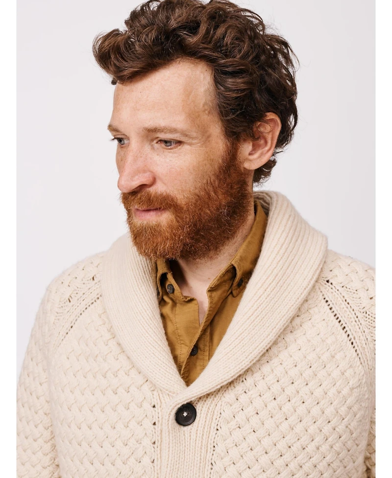 Aubin Men's Frampton Shawl Cardigan Sweater