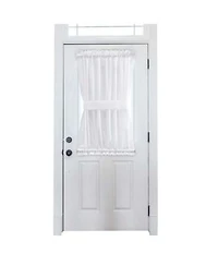Ellis Stacey 1.5 X22 Rod Pocket High Quality Fabric Solid Color Door Panel 41 X22x72 X22 White
