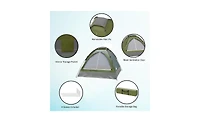 Wakeman Outdoors 2 Person Camping Tent, Green