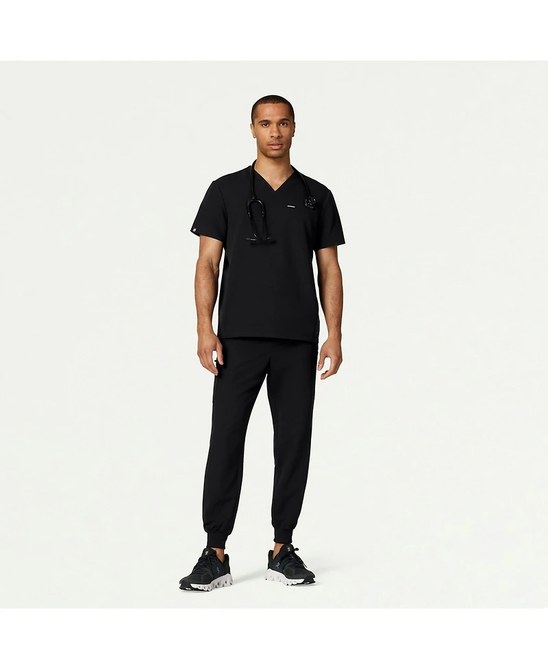 Jaanuu Men's Platt 3-Pocket Classic V-Neck Scrub Top