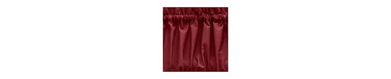 Ellis Stacey 1.5" Rod Pocket High Quality Fabric Solid Color Window Balloon Valance 60"x15" Merlot