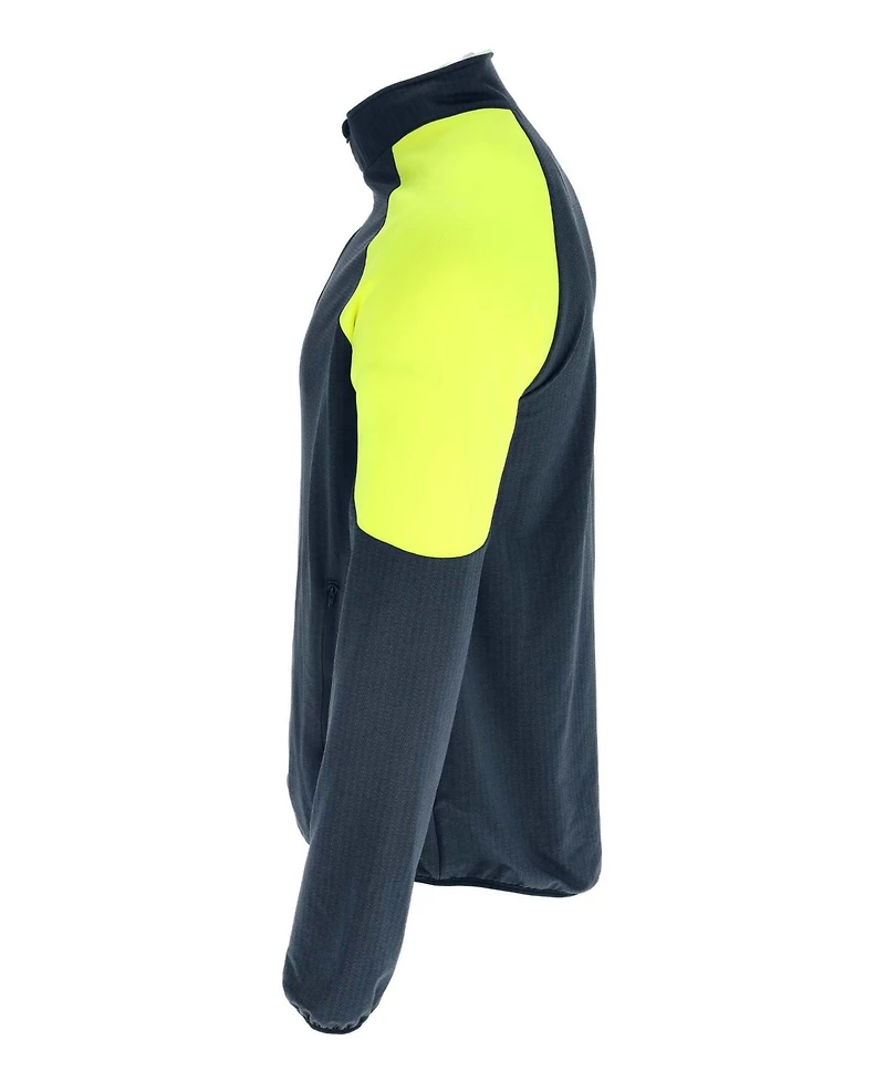RefrigiWear Men's Endurance Active Full-Zip Mid-Layer – Lightweight, Breathable Waffle Fleece