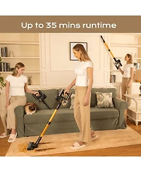 Elephas V15 Cordless Vacuum Cleaner, 6-in-1 Stick Vacuum, 45 Min Runtime, Lightweight Telescoping Tube, for Hard Floor, Pet Hair and Carpet