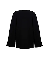 Women's Crystal Stone Detailed Knit Sweater
