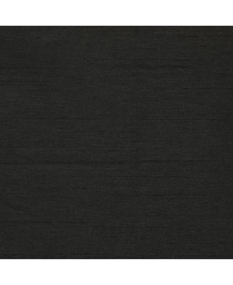 Thermaplus 100% Polyester Glacier Balance Temperature Solid Faux Silk Blackout Grommet Curtain Panel 52" x 84" Black