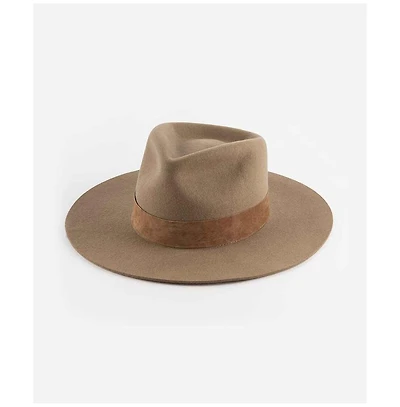 Miller Classic Fedora Hat with Structured Brim and Suede Band