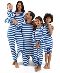 Leveret Kids Two Piece Cotton Short Sleeve Striped Holiday Pajamas