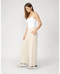 Cable & Gauge Cropped Wide Leg Ultra Soft Terry Pant