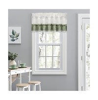 Ellis Curtain Madelyn Ruffled Victorian 1.5" Rod Pocket Valances for Windows 60" x 16