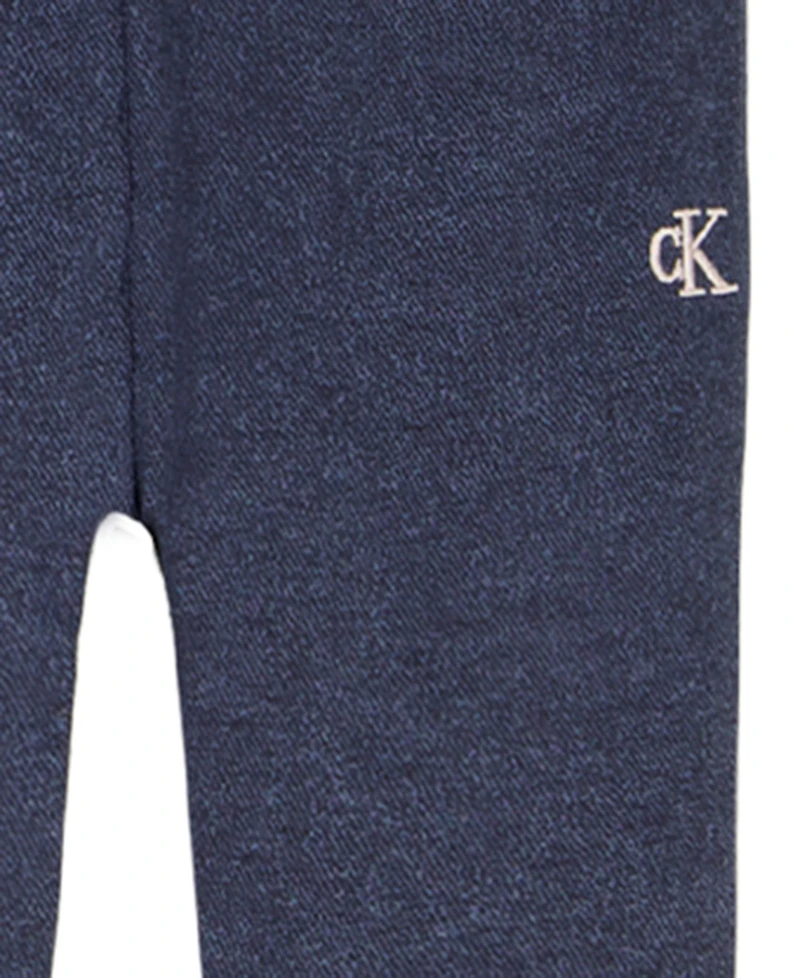 Calvin Klein Girls 4-6X 3-Piece High Neck Vest, T-Shirt and Pants Set