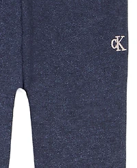 Calvin Klein Girls 4-6X 3-Piece High Neck Vest, T-Shirt and Pants Set