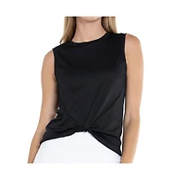 Lucky Love Women's Twist Front Tennis Tank Top