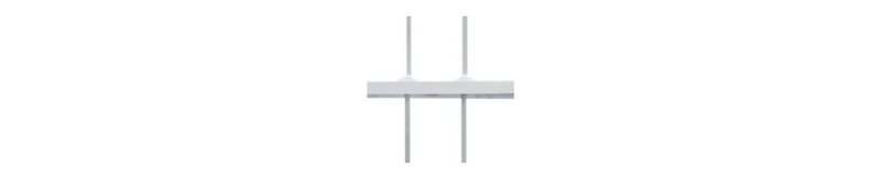 Ellis Curtain Shadow Stripe 1.5" Rod Pocket Tailored Valance for Windows 82" x 12" White
