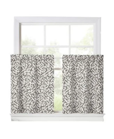 Ellis Curtain Sea Tumble Window Treatment 1.5 X22 Rod Pocket 100 Cotton Curtain Tiers 50 X22 X 24 X22 Grey