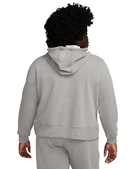 Nike Plus Size Dri-fit One Full-Zip French Terry Hoodie