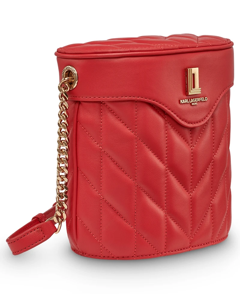 Karl Lagerfeld Paris Lafayette Leather Crossbody Bag
