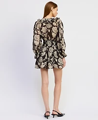 En Saison Women's Elisabet V-Neck Mini Dress