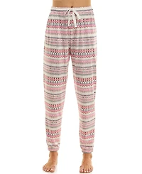 Roudelain Women's Printed Contrast Waistband Joggers