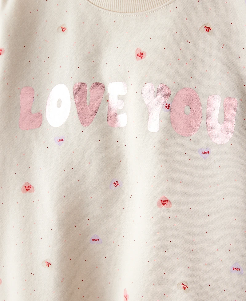 Carter's Girls Toddler 2T-5T DayDream Heart Long-Sleeve Sweatshirt