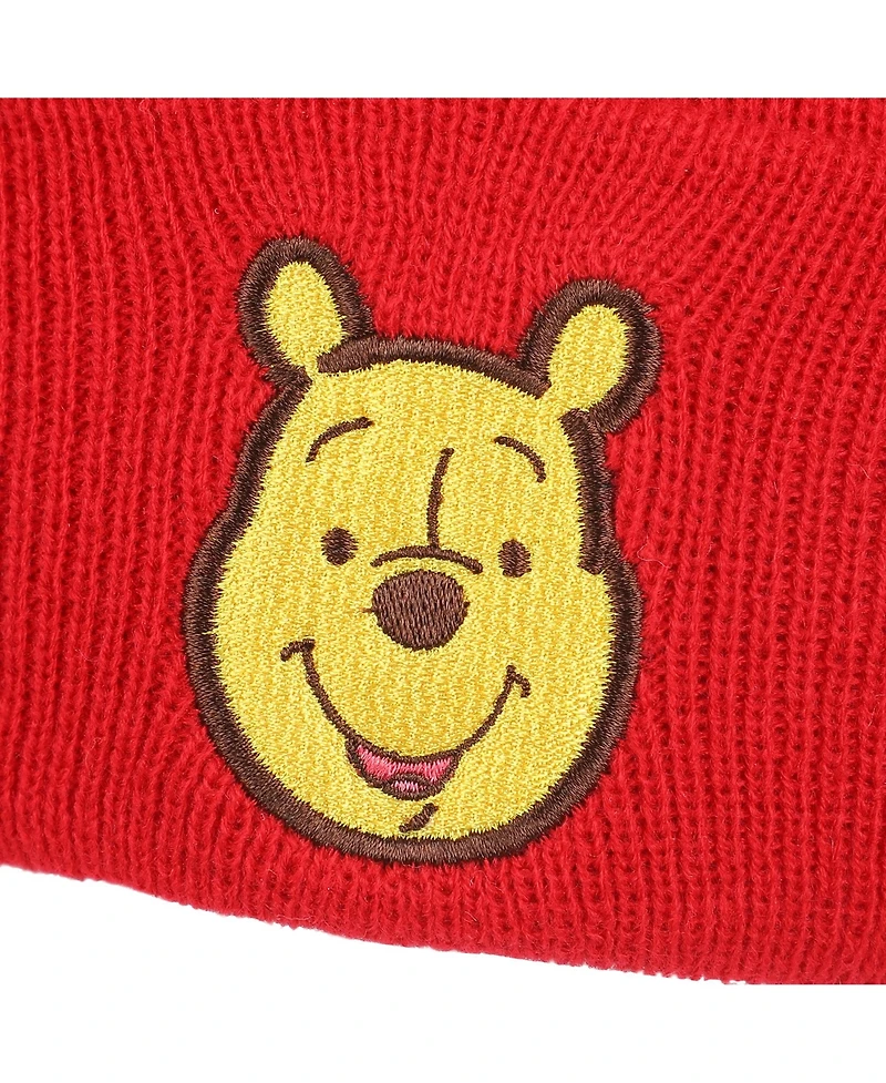 Winnie the Pooh Men's Embroidery Acrylic Knit Cuff Beanie