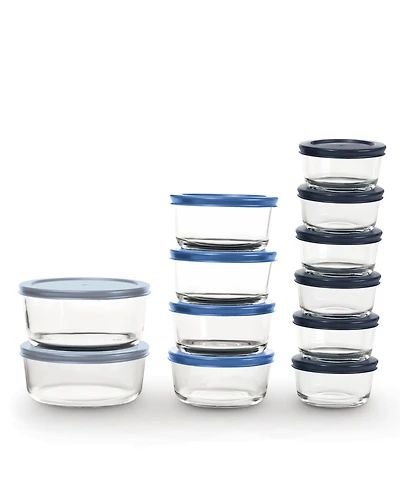 24 Pc Glass Containers