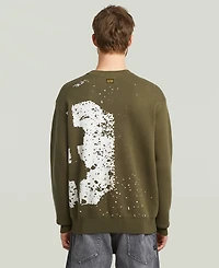 G-Star Raw Men's Sprayed 89 Pull-On Knit Sweater