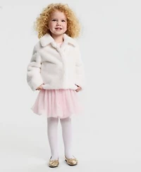 Epic Threads Girls Toddler 2t 4t Faux Fur Jacket 2 Pc. Bow Top Bubble Skirt Set Macys Exclusive