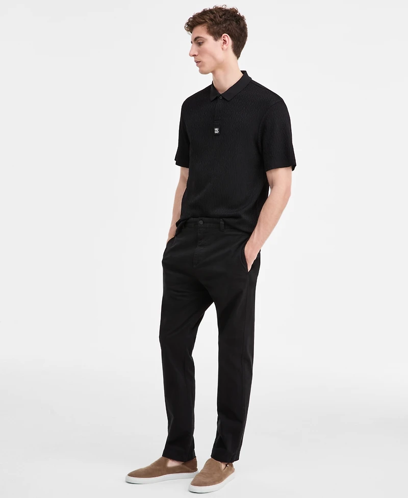 Hugo Boss Men's Dallovo Relaxed-Fit Short-Sleeve Textured Polo Shirt