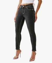 True Religion Women's Jennie Skinny Big T Flap Jeans